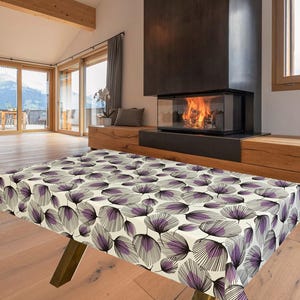 Whisper Feather PVC Vinyl Wipe Clean Tablecloth - ALL SIZES - Code: F726-2