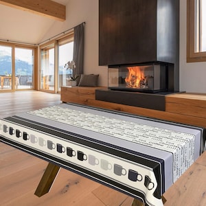 Tea Coffee PVC Vinyl Wipe Clean Tablecloth - ALL SIZES - Code: F135-1