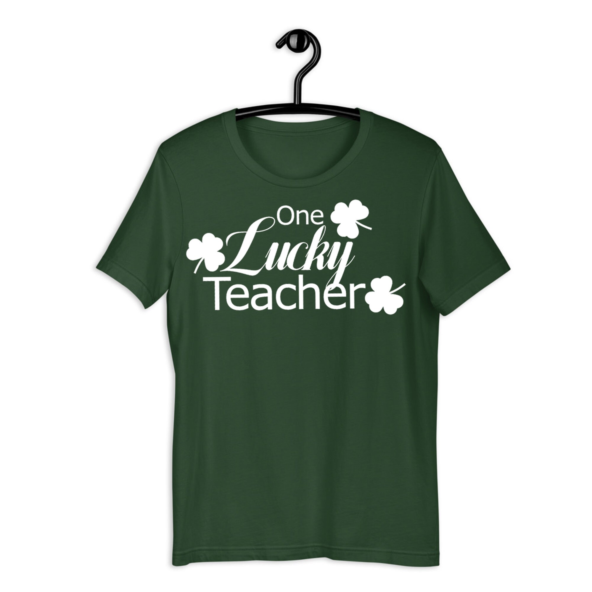 Teacher Gift One lucky Teacher Shirt Shamrock Shirt Saint | Etsy