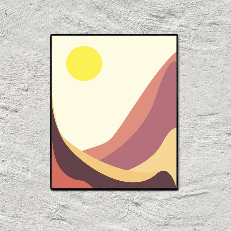 Tropical Wall Art Print Boho Chic Wall Set of 2 Bedroom Decor Etsy