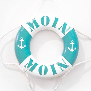 Small lifebuoy türkies &quot;Moin Moin&quot; - 100% Handmade & ORIGINAL
