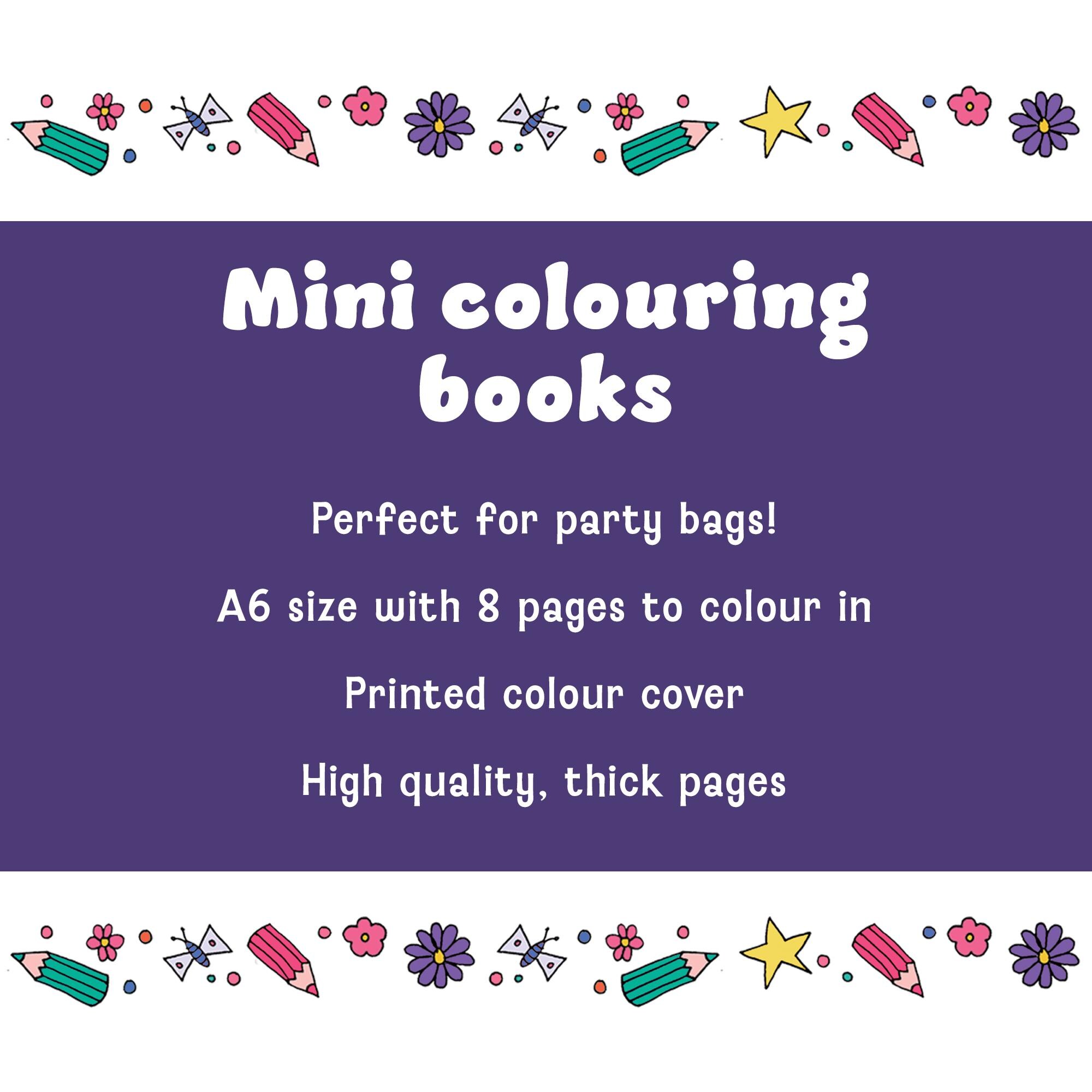 12 Mini A6 Puzzle Books – Colouring & Activity – Party Bag Fillers For Kids – Unicorns & More-1034519