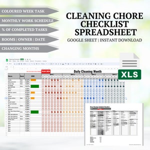 Customizable Cleaning Planner | Excel Template for Small Business ...