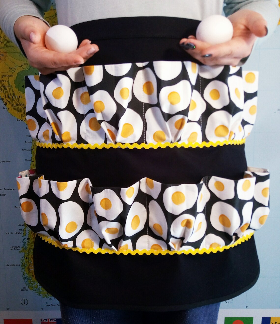Beige Egg Apron Adult.farm Egg Apron.egg Gathering Apron.chef Etsy