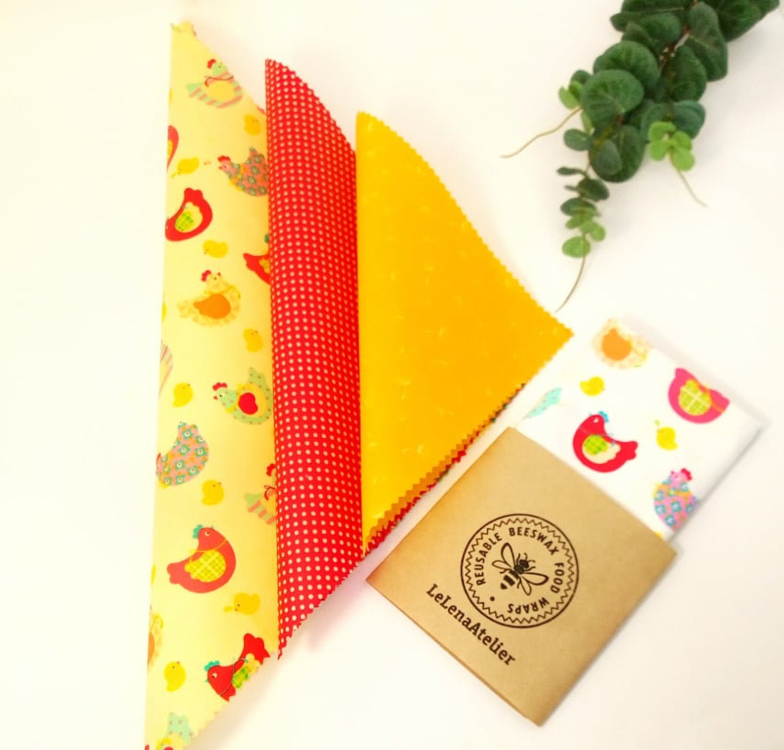 Sandwich Wax Wraps.sustainable Wraps.beeswax Food Wrap.plastic Etsy