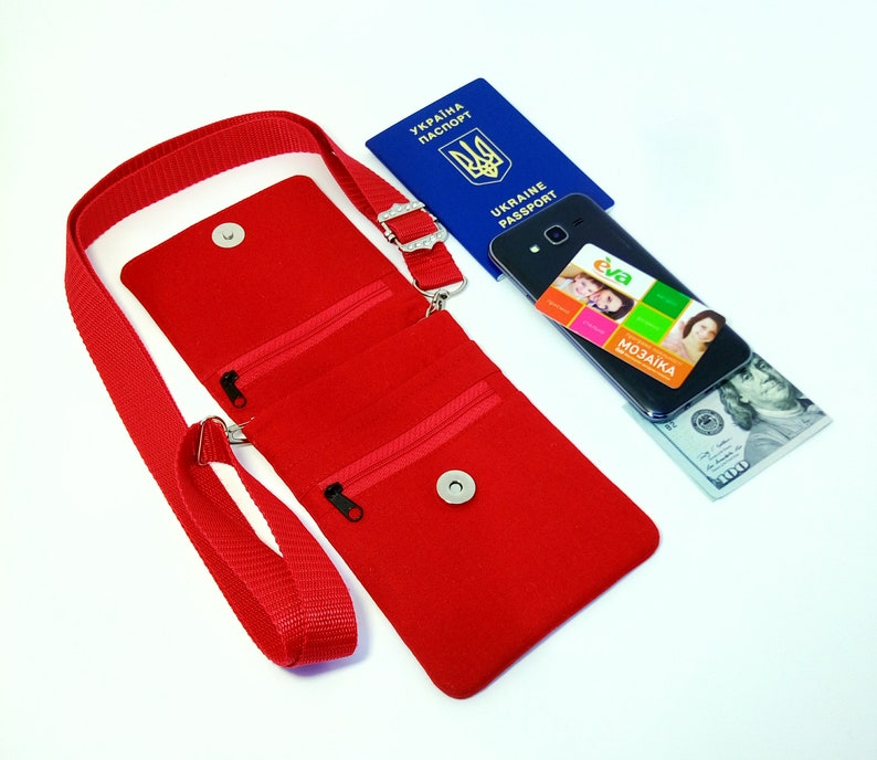 Travel Bag.red Small Crossbody Bag.unisex Carry Etsy