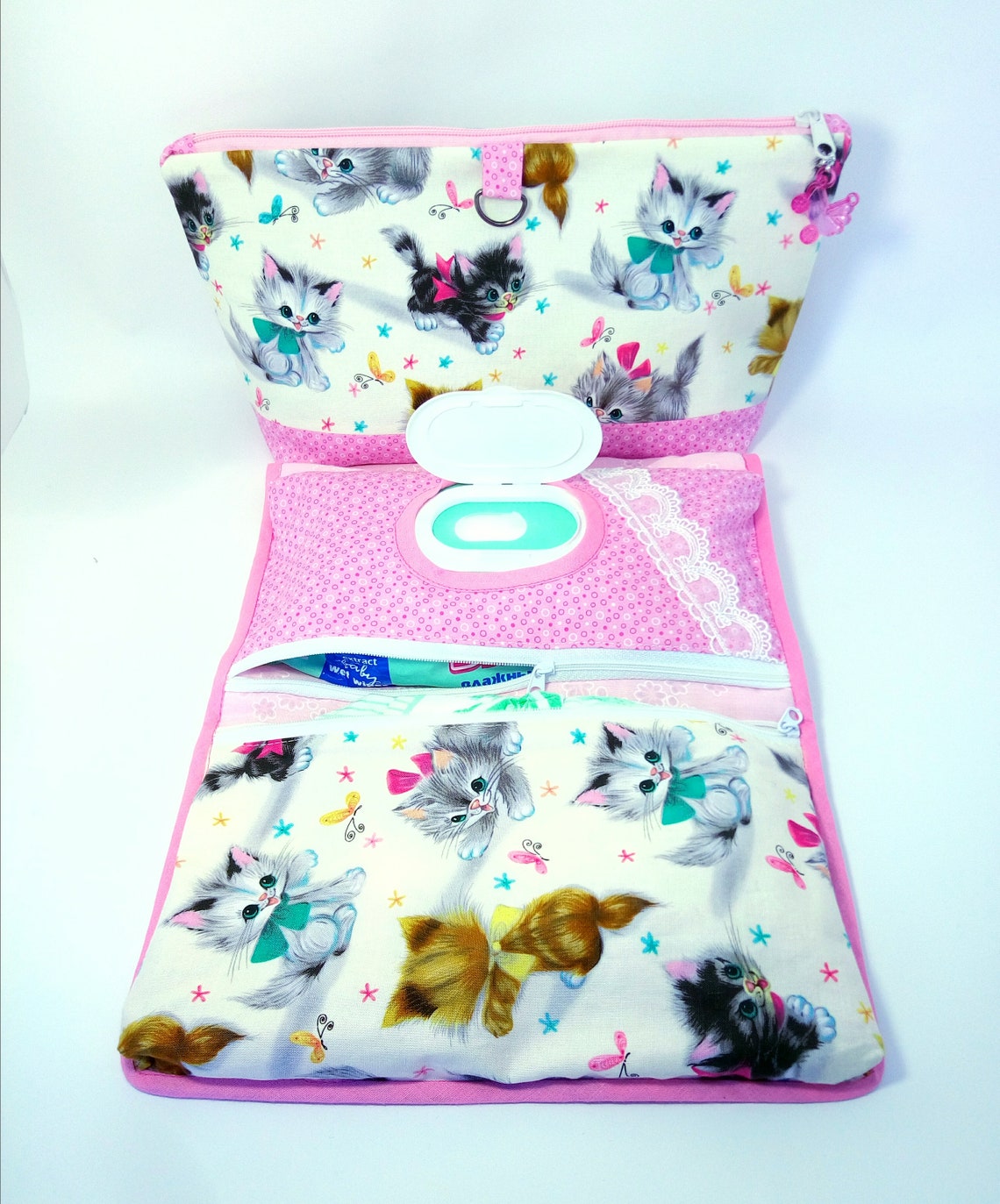 Baby Wipe Dispenserbaby Diaper Bag 2in1pink Bag Newbornnew Etsy