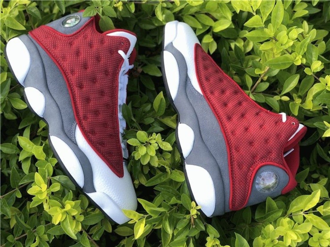 flint red 13 on feet