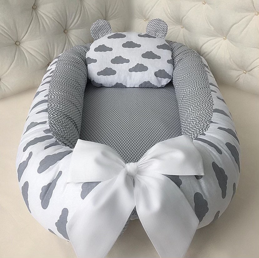 Baby Nest Sleeper Organic Baby Lounger Newborn Babies Bedding Etsy