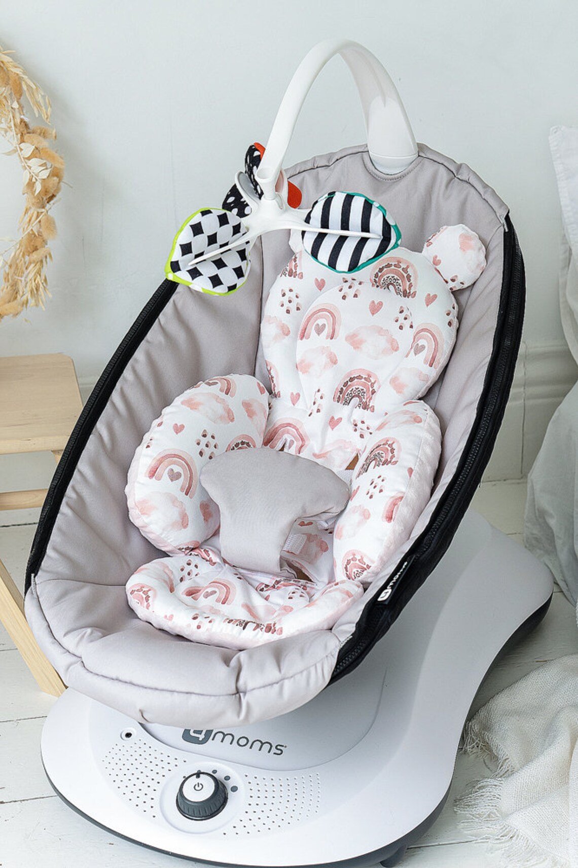 MamaRoo insert and balls rainbow leopard Seat liner pad Etsy