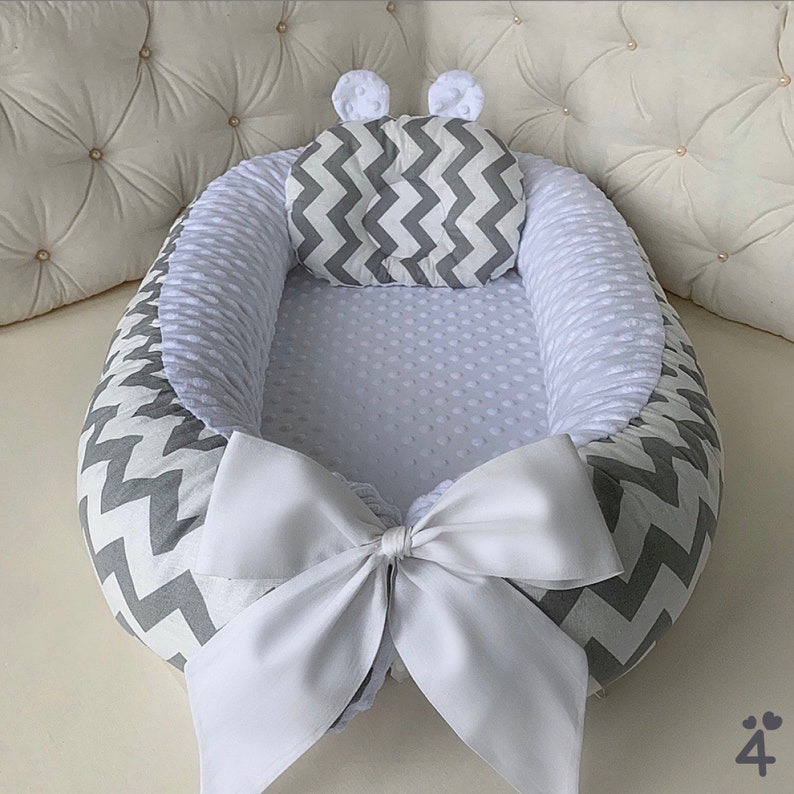 Baby Nest Bed Babynest Newborn Co sleeper Snuggle Nest Etsy
