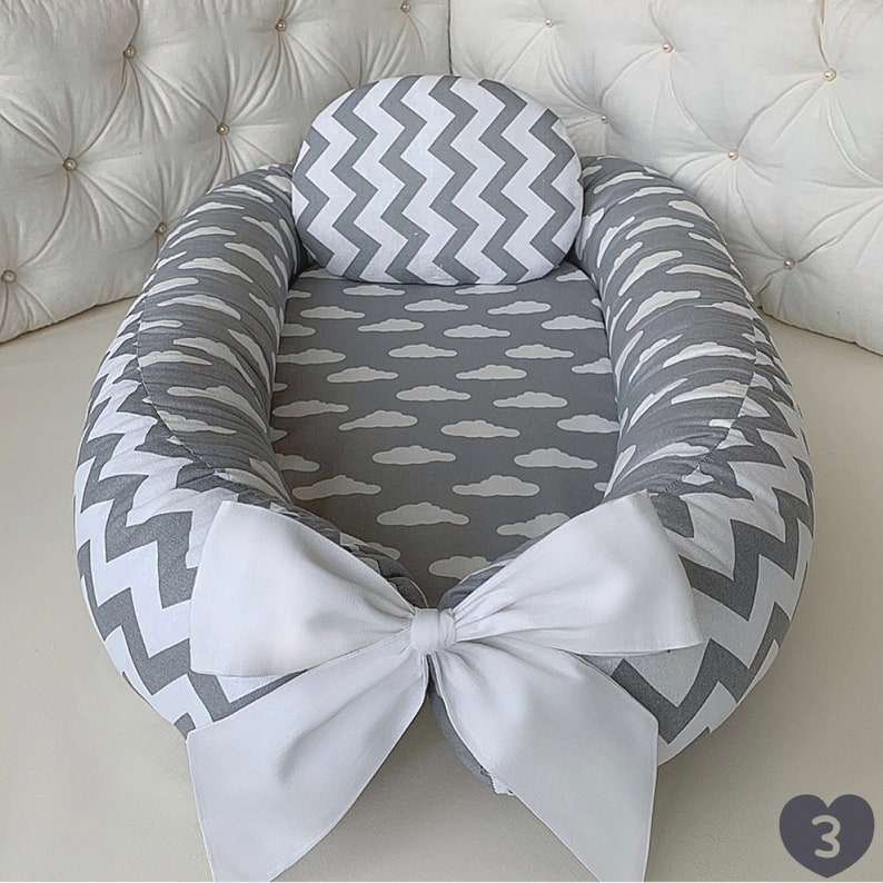 Baby Nest Bed Babynest Newborn Co sleeper Snuggle Nest Etsy