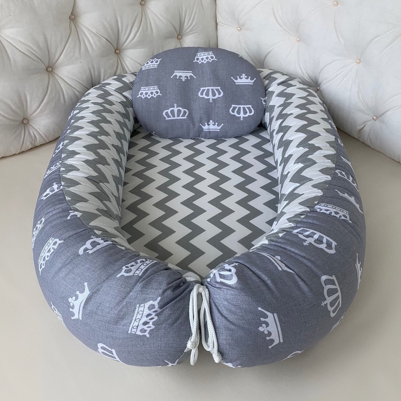 Organic baby lounger Baby nest sleeper Newborn lounger Etsy