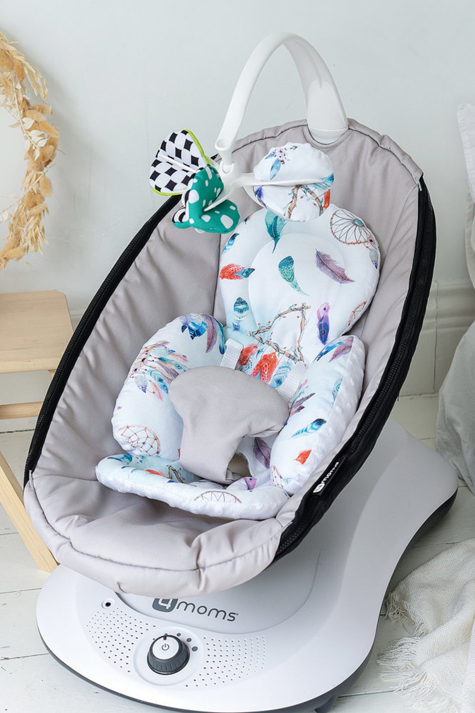 Mamaroo insert boys 4moms infant insert and balls Rockaroo Etsy