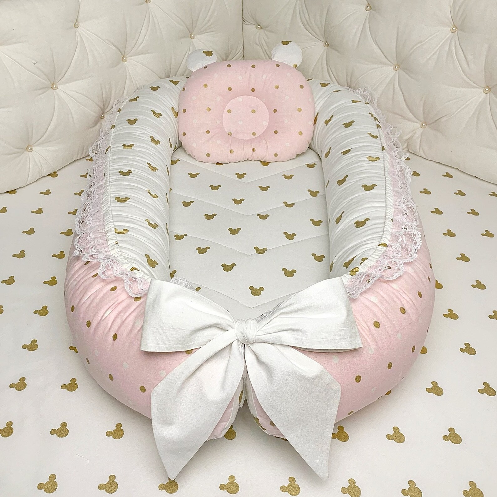 Infant cot Baby nest bed Organic Babynest Bed Newborn Etsy