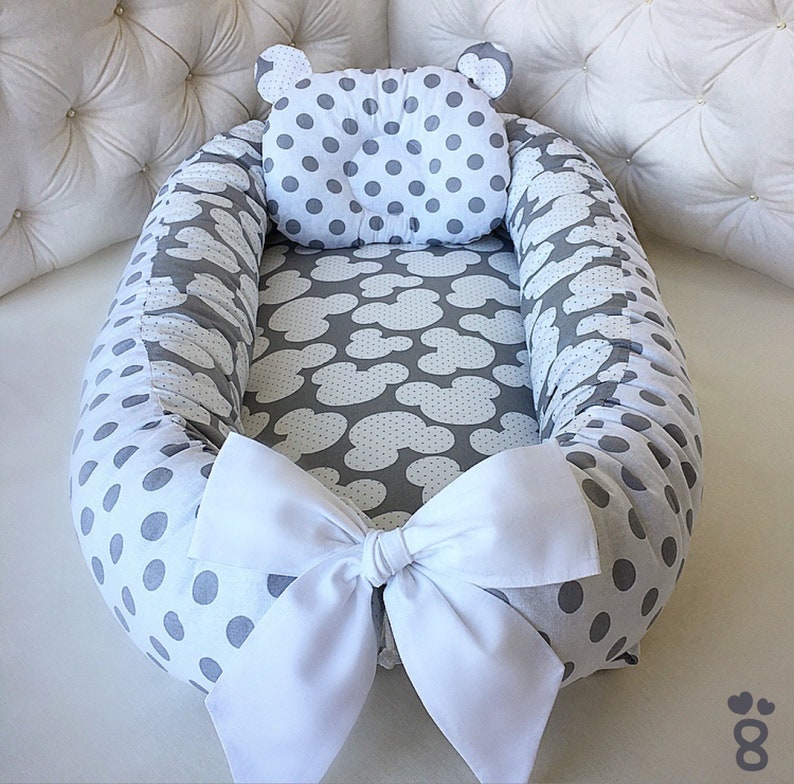 Baby Nest Bed Babynest Newborn Co sleeper Snuggle Nest Etsy