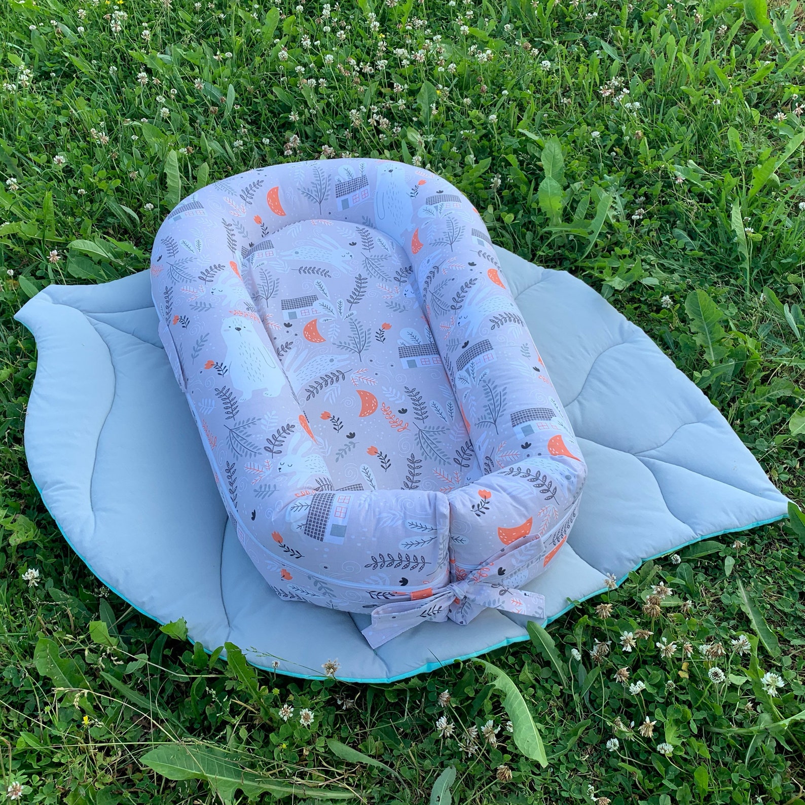 Baby nest bed Organic baby lounger Co sleeper Snuggle nest Etsy