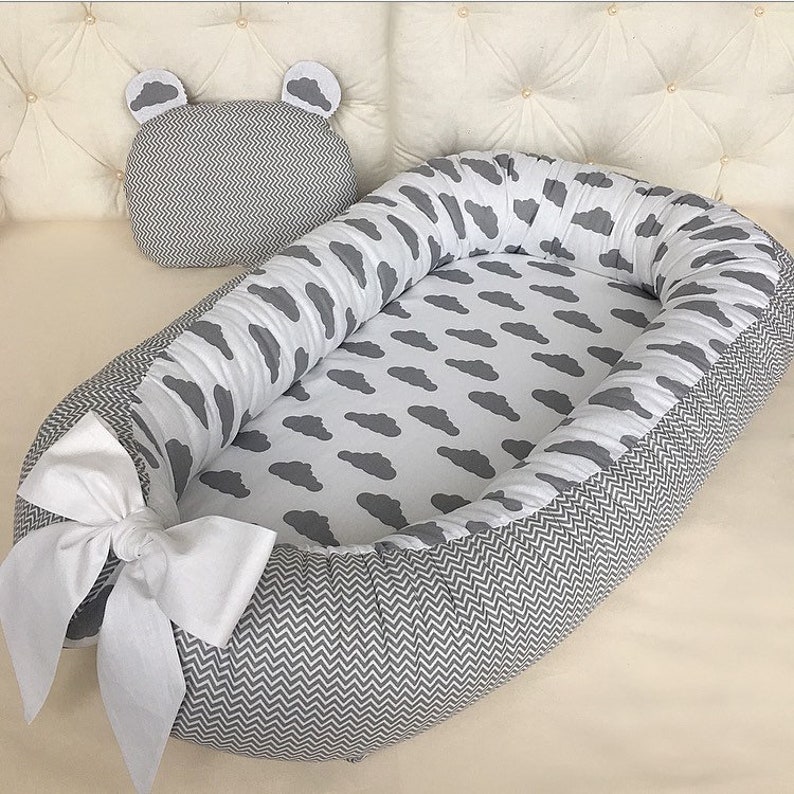Baby Nest Sleeper Organic Baby Lounger Newborn Babies Bedding Etsy