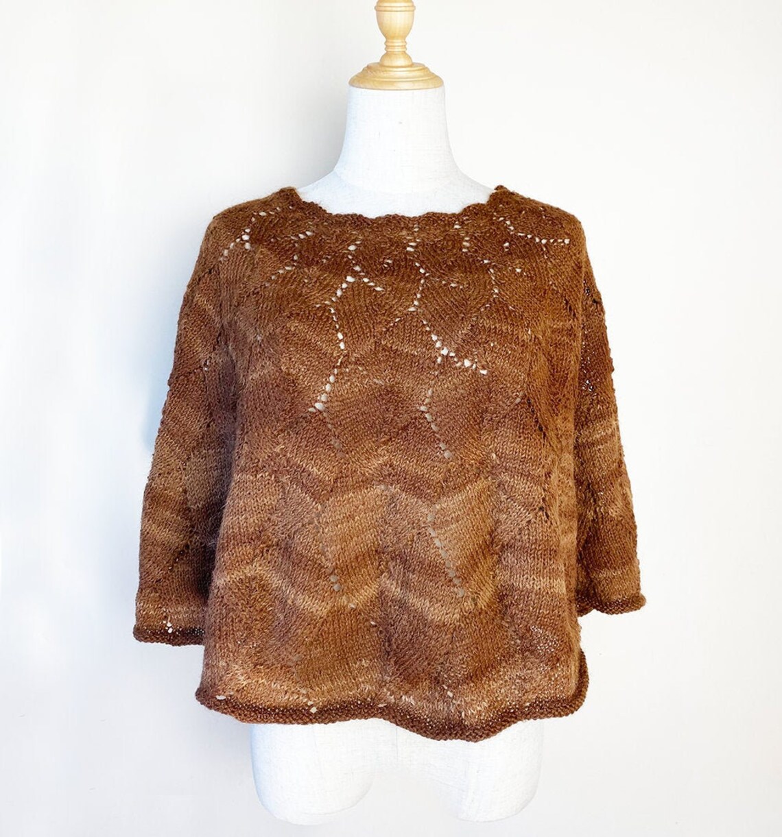 Hand-spun & Hand-knitted Designer Cape made in Australia - Etsy