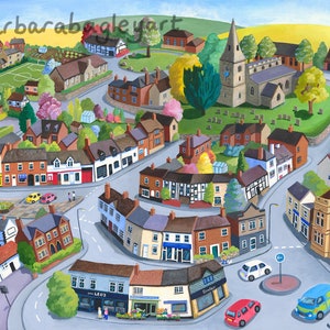 Shepshed illustration print of painting