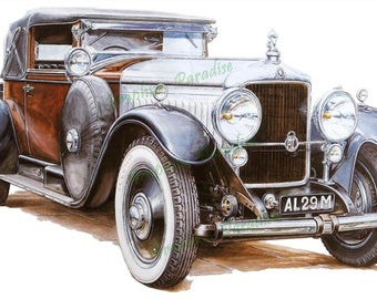 Set of 4 Old Cars Clipart Printable Illustration for | Etsy Ireland