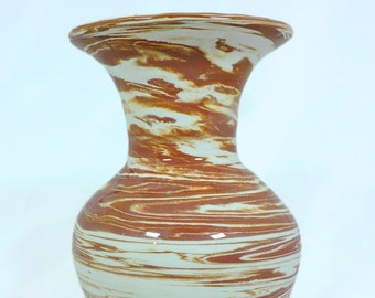 marbled ceramic vase