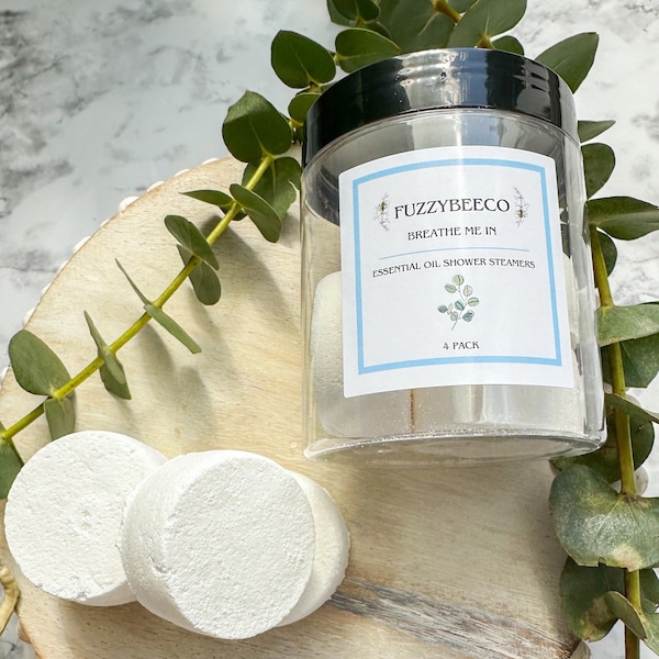 TeaTree & Eucalyptus Shower Steamers Aromatherapy | Shower Bombs | Spa Relaxation | Pure Essential Oil Shower Steamers