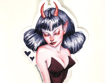 Valentine's Devil Sticker