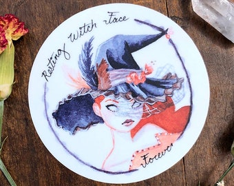 Resting Witch Face Sticker