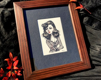 The Pendant (Framed Original Illustration)