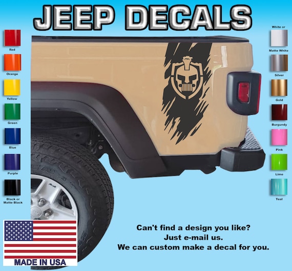 Rear Bed Vinyl Decal Graphics Fits Jeep Gladiator GL19 Etsy