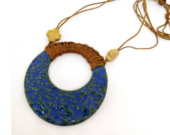 Handmade ceramic pendant