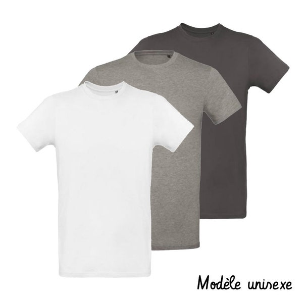 T-shirt coton bio brodé main - TSHIRT PAGE BLANCHE 35