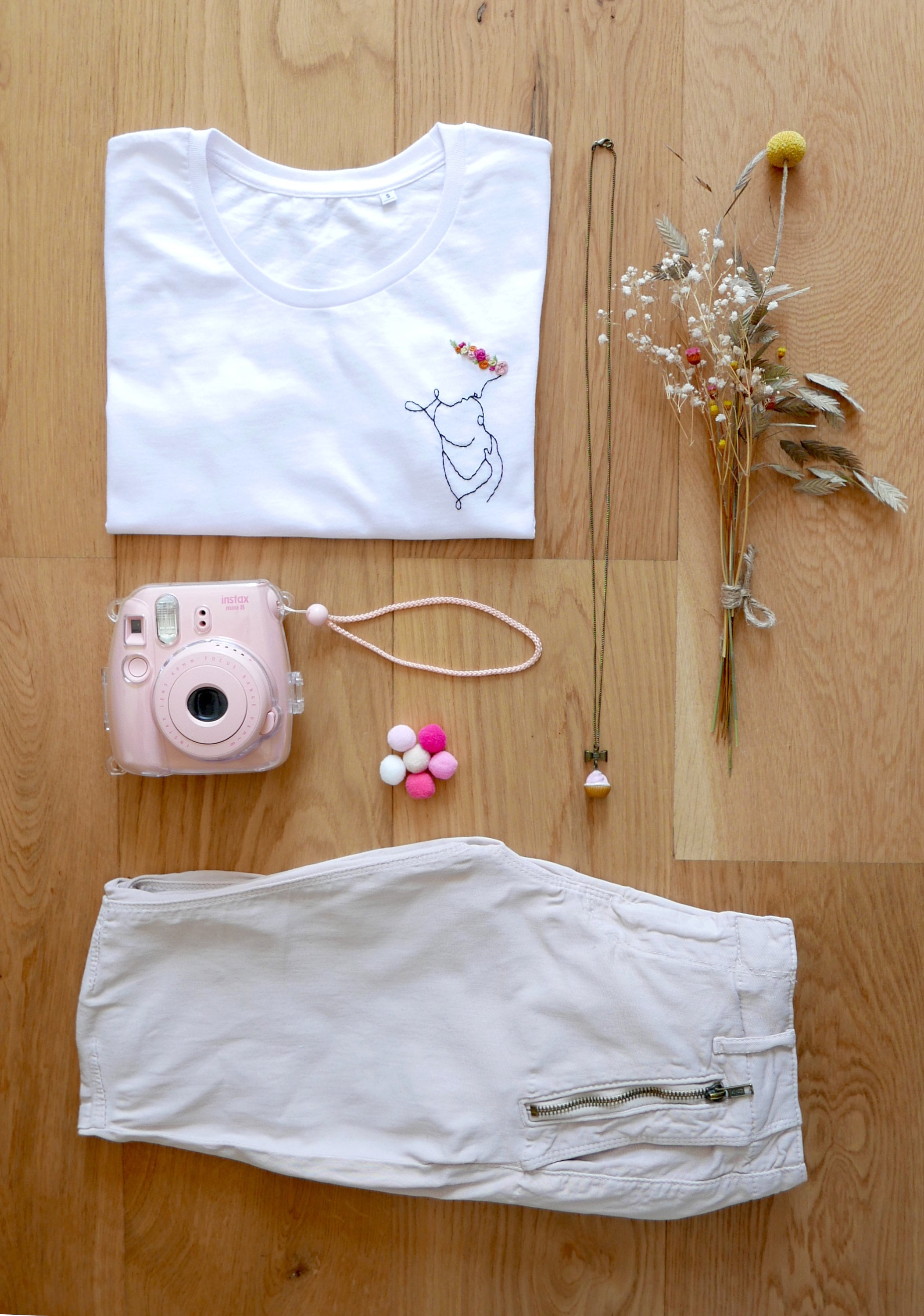 Tシャツ・カットソー Certified cotton shirt with Monogram embroidery HUSTLE