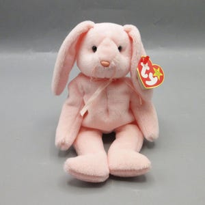 Ty Tag Errors Beanie Baby HOPPITY Pink 8” Bunny Rabbit 1996 Retired