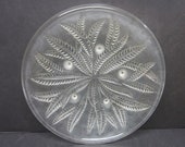 Deco Barolac Satin Glass Leaf Shallow Bowl - Inwald Bohemian Czech for Weil