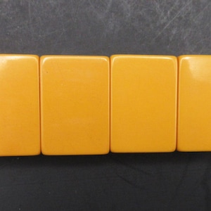 4 Butterscotch Bakelite Wind Mahjong Tiles, Honor Tile Replacement, for Jewelry Crafts - Tested zdjęcie 2