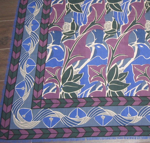 Vintage Liberty of London Large Wool Shawl or Wrap