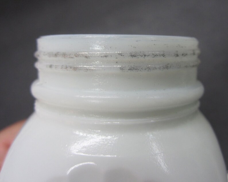 Hocking White Milk Glass Vitrock Range Shakers SALT PEPPER Depression Glass