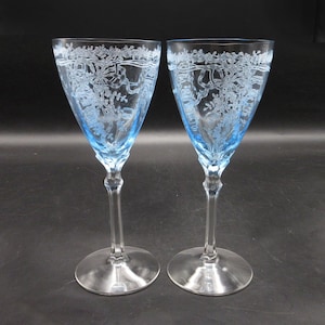Fostoria Blue June - Etsy