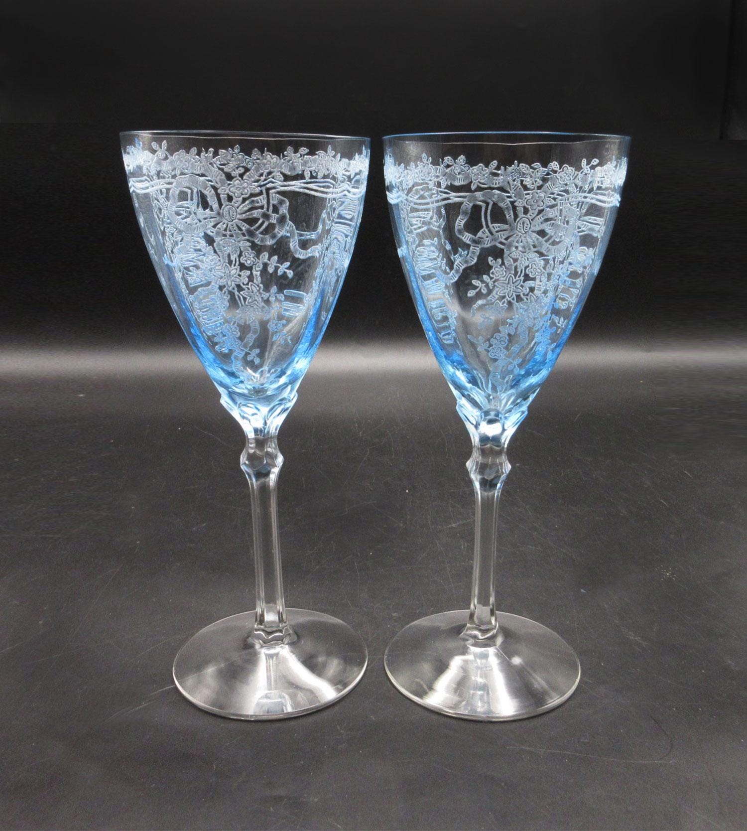 Fostoria Blue June Glass - Etsy
