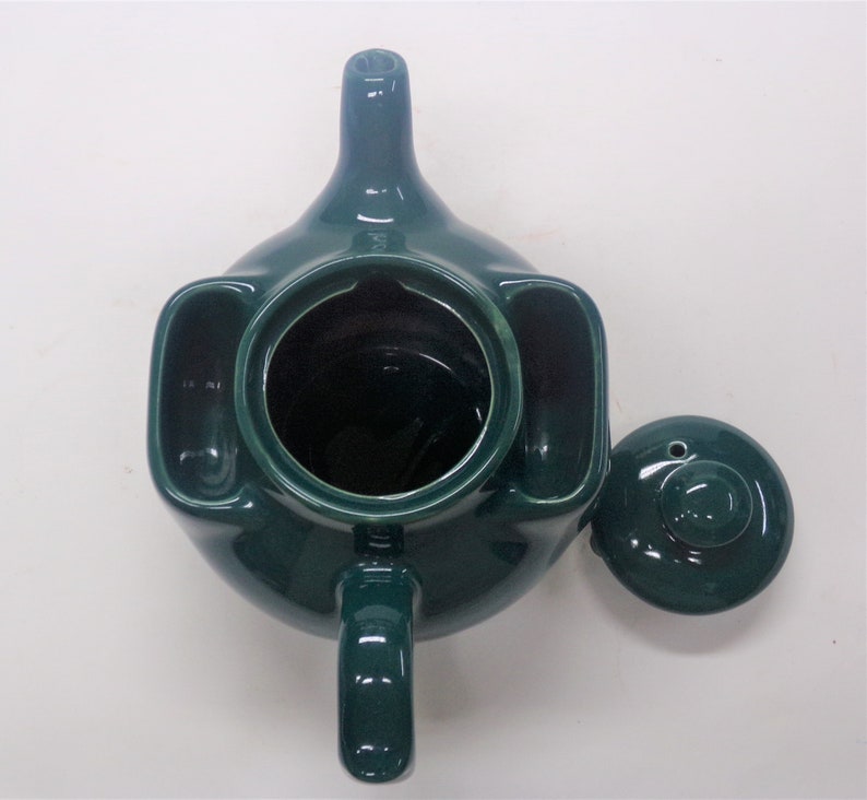 Side Tea Bag Holders Hall Round T-Ball Teapot Emerald Green