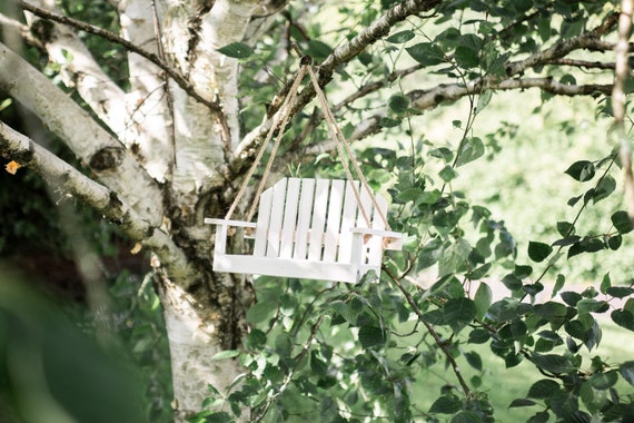 Novelty Wooden Garden Bench Hanging Bird Feeder Table Feeding