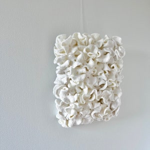 Korallenriff Große gewebte Wandkunst, abstrakter Wandteppich, zeitgenössische Faserkunst, textile Wandskulptur, handgewebtes Dekor, Wandbehang