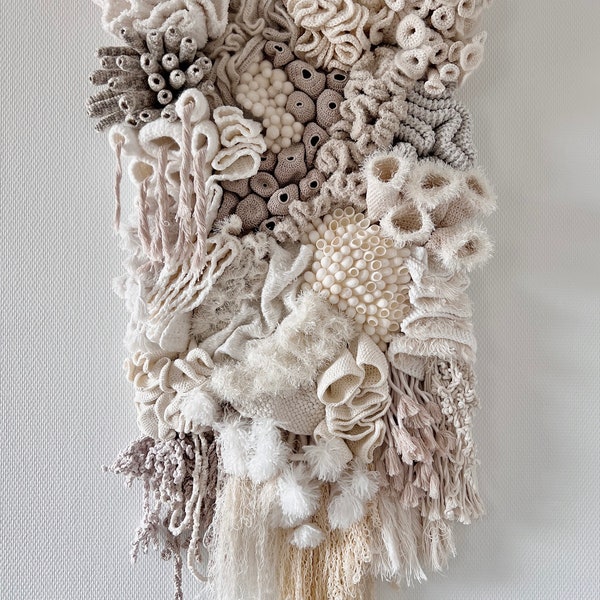Coral Reef Unique Wall Hanging | Woven tapestry | macrame wall hanging| fiber wall art