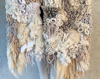 Coral Reef Unique Wall Hanging | Woven tapestry | macrame wall hanging| fiber wall art