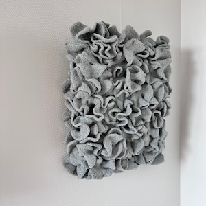 Textilkunst für die Wand, 3D-Wandkunst mit Korallenriff, Makramee-Wandbehang, Dekoration für Zuhause oder das Büro, großer Wandbehang, modernes Dekor