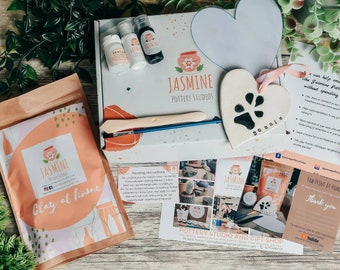 Kit D'empreintes De Pattes D'argile Pour Chiens Ou Chats, Kit D'empreintes De Pattes D'animaux De Compagnie, Souvenir Pour Anniversaire De Mariage, Décoration Et Présentoir, Empreintes De Pattes
