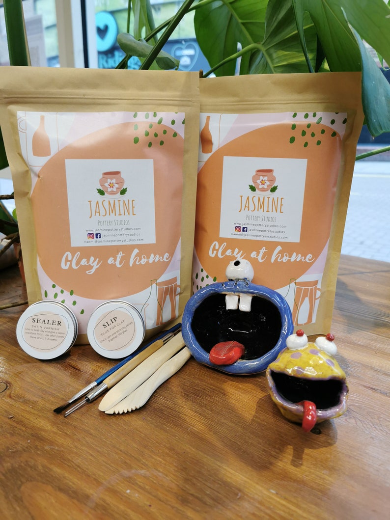 Clay Pottery Kit for 2 DIY Pottery at Home Kit for Kids Etsy