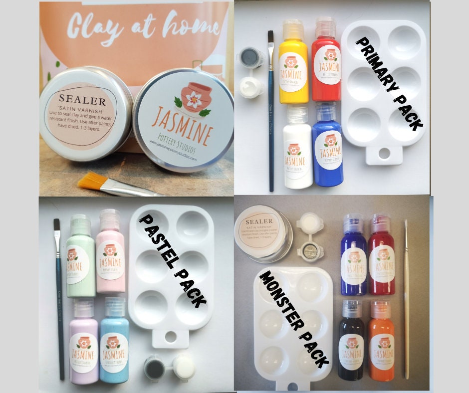 Clay Pottery Kit for 2 DIY Pottery at Home Kit for Kids Etsy UK